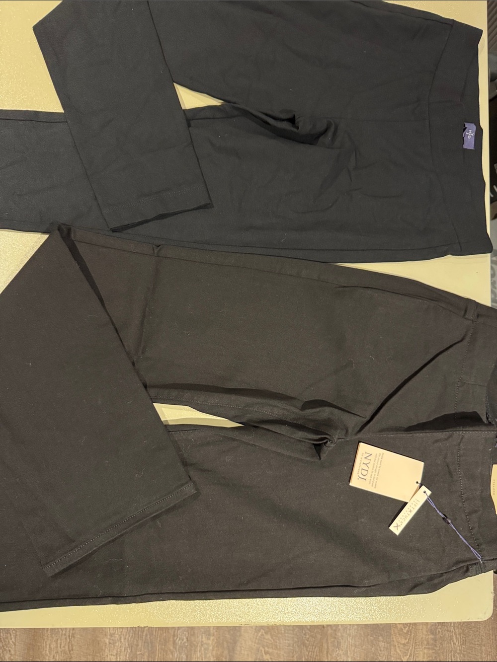 NYDJ Black Knit Jogger Pants - Pair